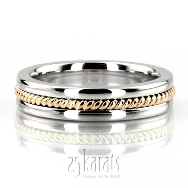 Single Braid Handcrafted Wedding Ring