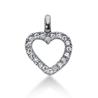 0.50 CT Diamond Heart Shape Pendant 3