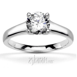 4 Prong Set Diamond Engagement Ring (0.25ct)