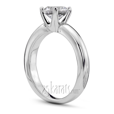 Four Prong Set Solitaire Diamond Bridal Ring  thumbnail 2