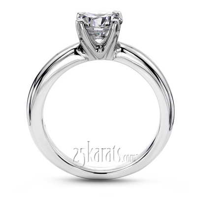Four Prong Set Solitaire Diamond Bridal Ring  thumbnail 3