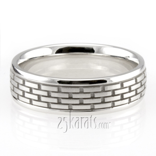 Deep Grooved Basic Designer Wedding Ring 
