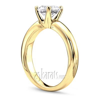 Four Prong Solitaire Diamond Bridal Ring Set  thumbnail 4