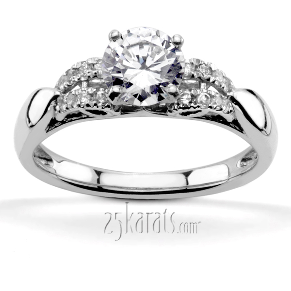 Contemporary Designer Diamond Engagement Ring (0.22ct. tw.)