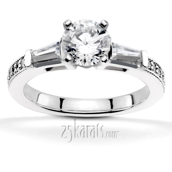 Pave Enhanced Diamond Engagement Ring (0.46 ct. tw.)