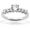 Shared Prong Low Set Diamond Bridal Ring (0.60 ct.tw) 