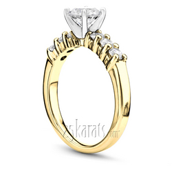 Shared Prong Low Set Diamond Bridal Ring (0.42 ct. tw.) thumbnail 4