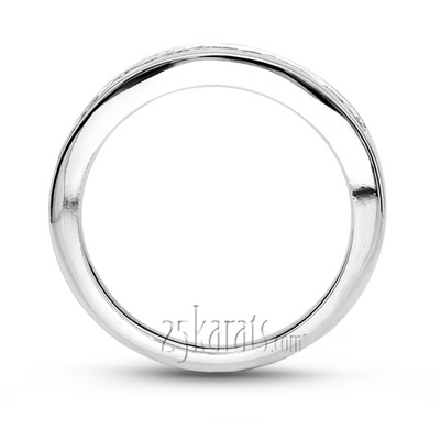 0.60 ct. Princesss Cut Channel Set Diamond Wedding Band thumbnail 3