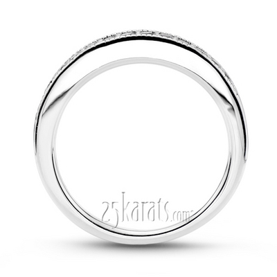 Bead Set Mill Grained Edge Diamond Anniversary Band (0.32 ct. tw.) thumbnail 3