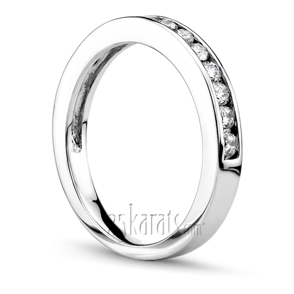 14K white gold Classic Channel Set Ladies Diamond Wedding Ring (0.36 ct. tw.) - alternate view 2