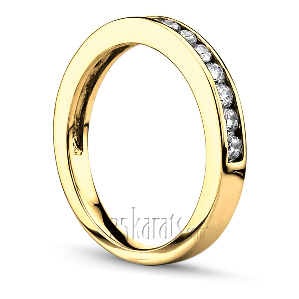 14K white gold Classic Channel Set Ladies Diamond Wedding Ring (0.36 ct. tw.) - alternate view 4
