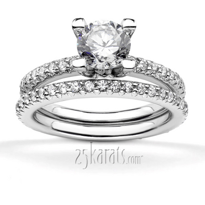 Designer Inspired  0.49 ct. tw. Diamond Wedding Ring thumbnail 5