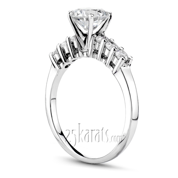 14K white gold 0.30 ct. Diamond Bridal Ring 1 - alternate view 3