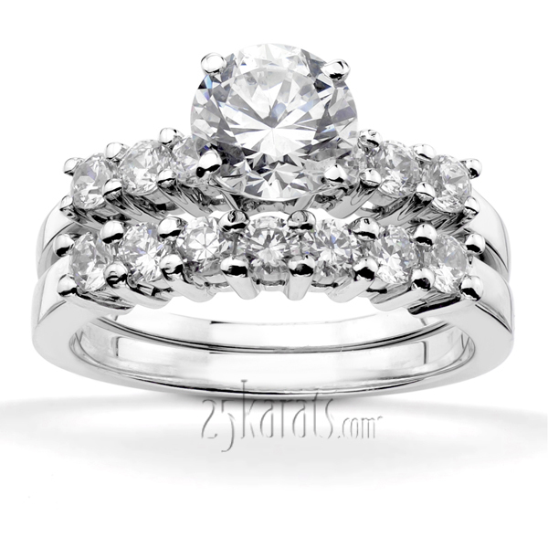 14K white gold 0.30 ct. Diamond Bridal Ring 1 - alternate view 5