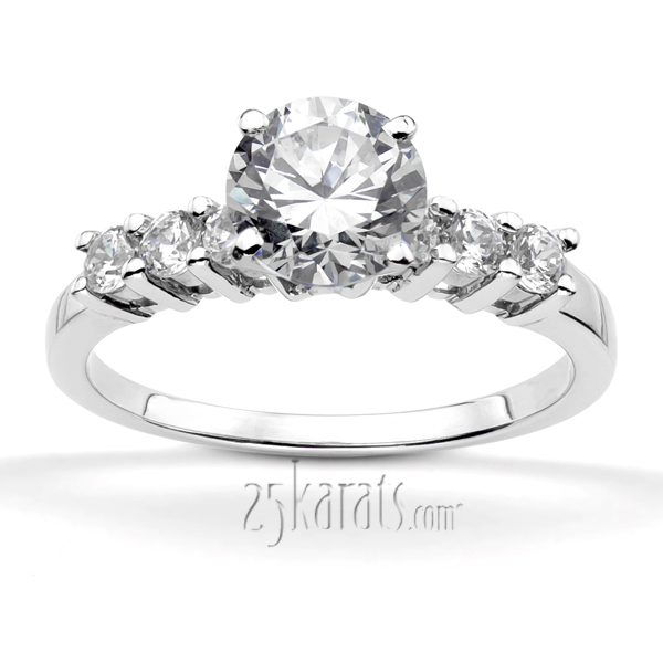 0.90 ct. Shared-Prong Diamond Engagement Ring