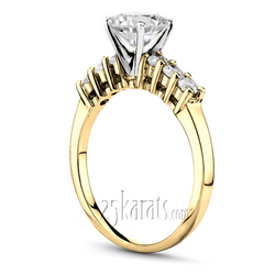 0.90 ct. Shared-Prong Diamond Engagement Ring thumbnail 4