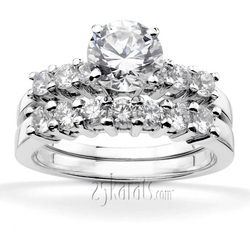 0.90 ct. Shared-Prong Diamond Engagement Ring thumbnail 5