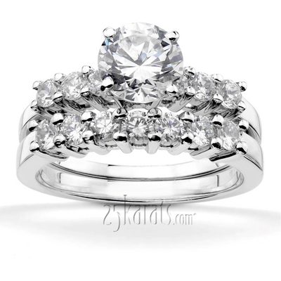 0.90 ct. Shared-Prong Diamond Engagement Ring thumbnail 5