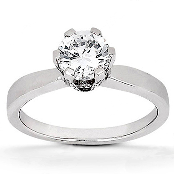 6-Prong Bead Set Head Diamond Engagement Ring (0.17 ct. t.w.)