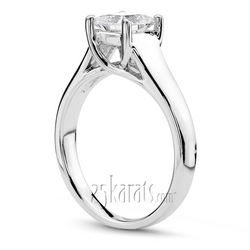 Trellis Solitaire Diamond Engagement Ring thumbnail 2