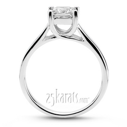 Trellis Solitaire Diamond Engagement Ring thumbnail 3