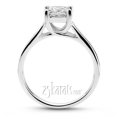 Trellis Solitaire Diamond Engagement Ring thumbnail 3