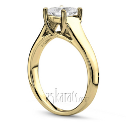 Trellis Solitaire Diamond Engagement Ring thumbnail 4