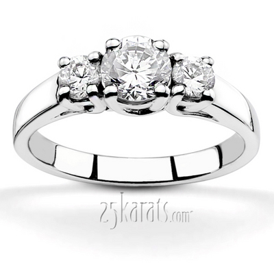 Trellis Three Stone Diamond Engagement Ring (0.50 ct.tw.)