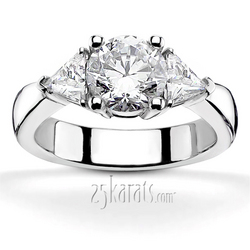 Trillion Cut Diamond Engagement Ring (0.70 ct.tw.)