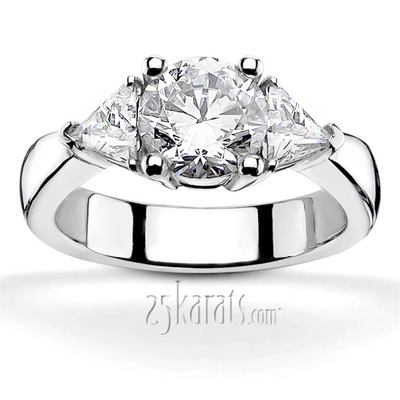Trillion Cut Diamond Engagement Ring (0.70 ct. tw.) thumbnail 1