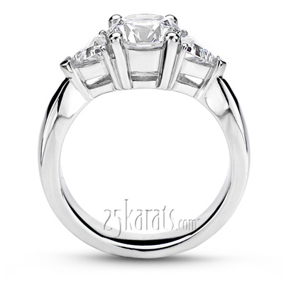 Trillion Cut Diamond Engagement Ring (0.80 ct. tw.) thumbnail 3