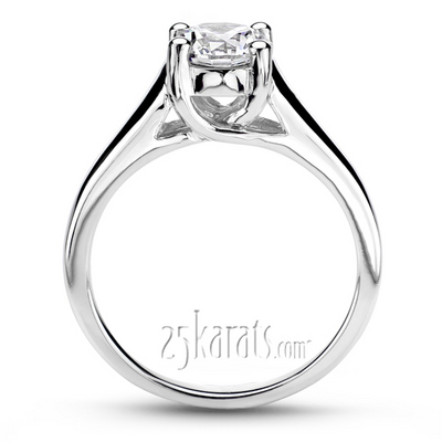 Classic Trellis Solitaire Engagement Ring thumbnail 3