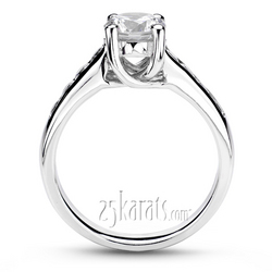 Round Cut Channel Set Diamond Bridal Ring (0.40 t.c.w.) thumbnail 3