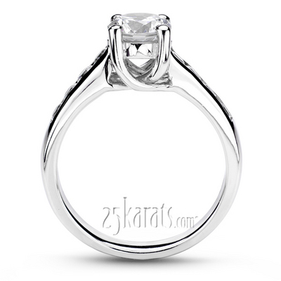 Round Cut Channel Set Diamond Bridal Ring (0.48 t.c.w.) thumbnail 3