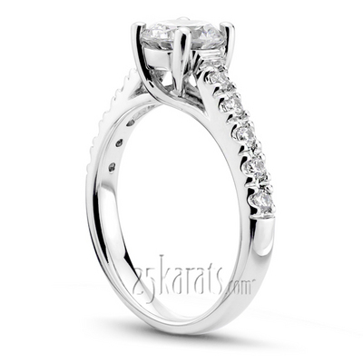 Trellis Center Prongs Diamond Bridal Ring thumbnail 2