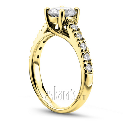 Trellis Center Prongs Diamond Bridal Ring (0.30ct. tw.) thumbnail 4