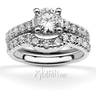 Trellis Center Prongs Diamond Bridal Ring (0.30ct. tw.) thumbnail 5