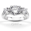 Trellis Setting Three Stone Diamond Engagement Ring (0.94 ct. tw.)