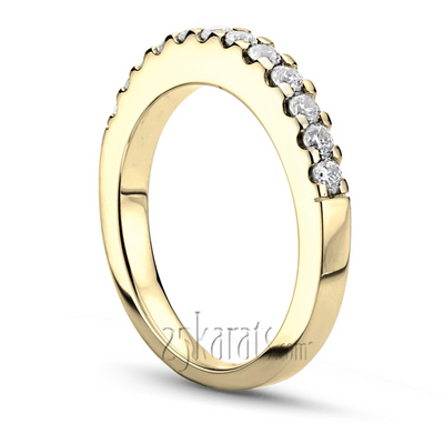 Shared Prong Set Diamond Wedding Band(0.48ct. tw) thumbnail 4