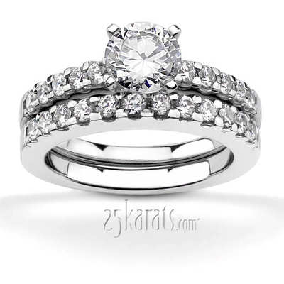 Shared Prong Set Diamond Wedding Band(0.70ct. tw) thumbnail 5