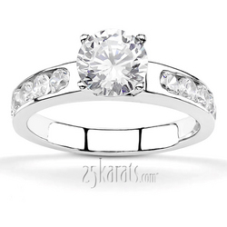 Classic Channel Set Diamond Engagement Ring (1/2 ct. t.w.)