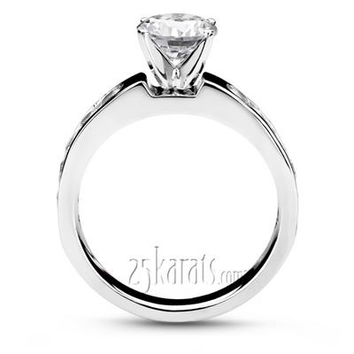 Classic Channel Set Diamond Engagement Ring (1/2 ct. tw.) thumbnail 3