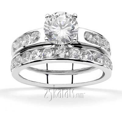 Channel Set Diamond Anniversary Band(1/2 ct. tw.) thumbnail 5