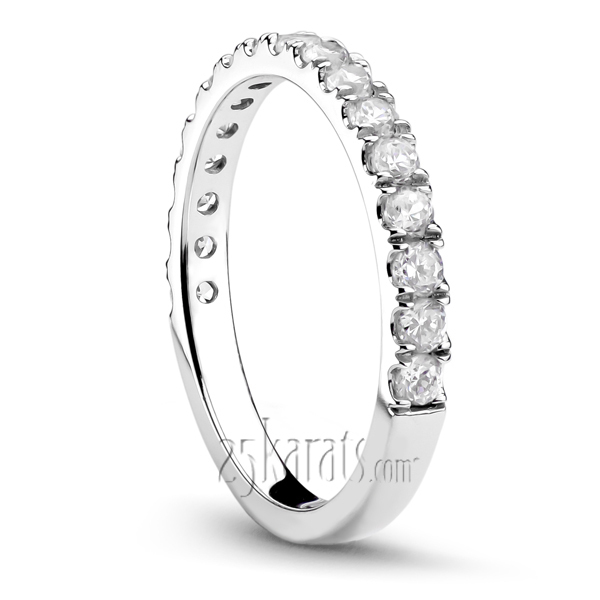14K white gold Micro Pave Set Woman Diamond Ring (1/2 ct. tw.) - alternate view 2