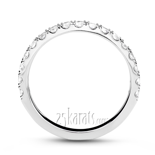 14K white gold Micro Pave Set Woman Diamond Ring (1/2 ct. tw.) - alternate view 3