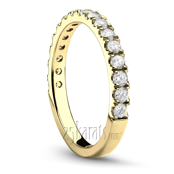 14K white gold Micro Pave Set Woman Diamond Ring (1/2 ct. tw.) - alternate view 4
