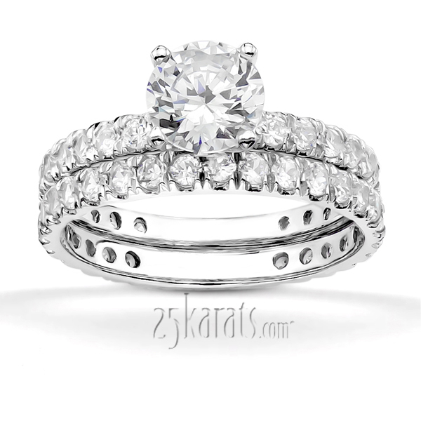 14K white gold Micro Pave Set Woman Diamond Ring (1/2 ct. tw.) 1 - alternate view 5