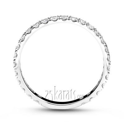 Micro Pave Set  Woman Diamond Ring (1/2 ct. tw.) thumbnail 3