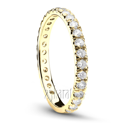 Micro Pave Set  Woman Diamond Ring (3/4 ct. tw.) thumbnail 4