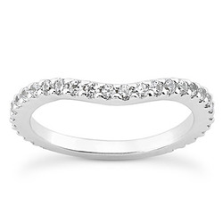 Shared Prong Set Matching band (0.48ct) - view 1